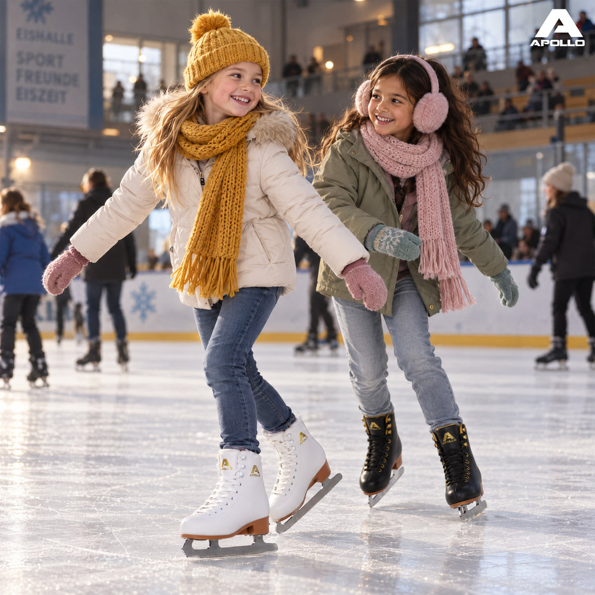 Apollo Funsport - Star Skate Adjustable - verstellbare Schlittschuhe - Eiskunstlauf Style - Weiss