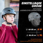 Apollo - Skatehelm, Multi Sport Helm Herren, Damen, Kinder, Kinderfahrradhelm verstellbar - Cracked