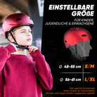Apollo - Skatehelm, Multi Sport Helm Herren, Damen, Kinder, Kinderfahrradhelm verstellbar - Liquid Red