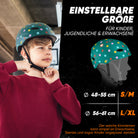 Apollo - Skatehelm, Multi Sport Helm Herren, Damen, Kinder, Kinderfahrradhelm verstellbar - Stars
