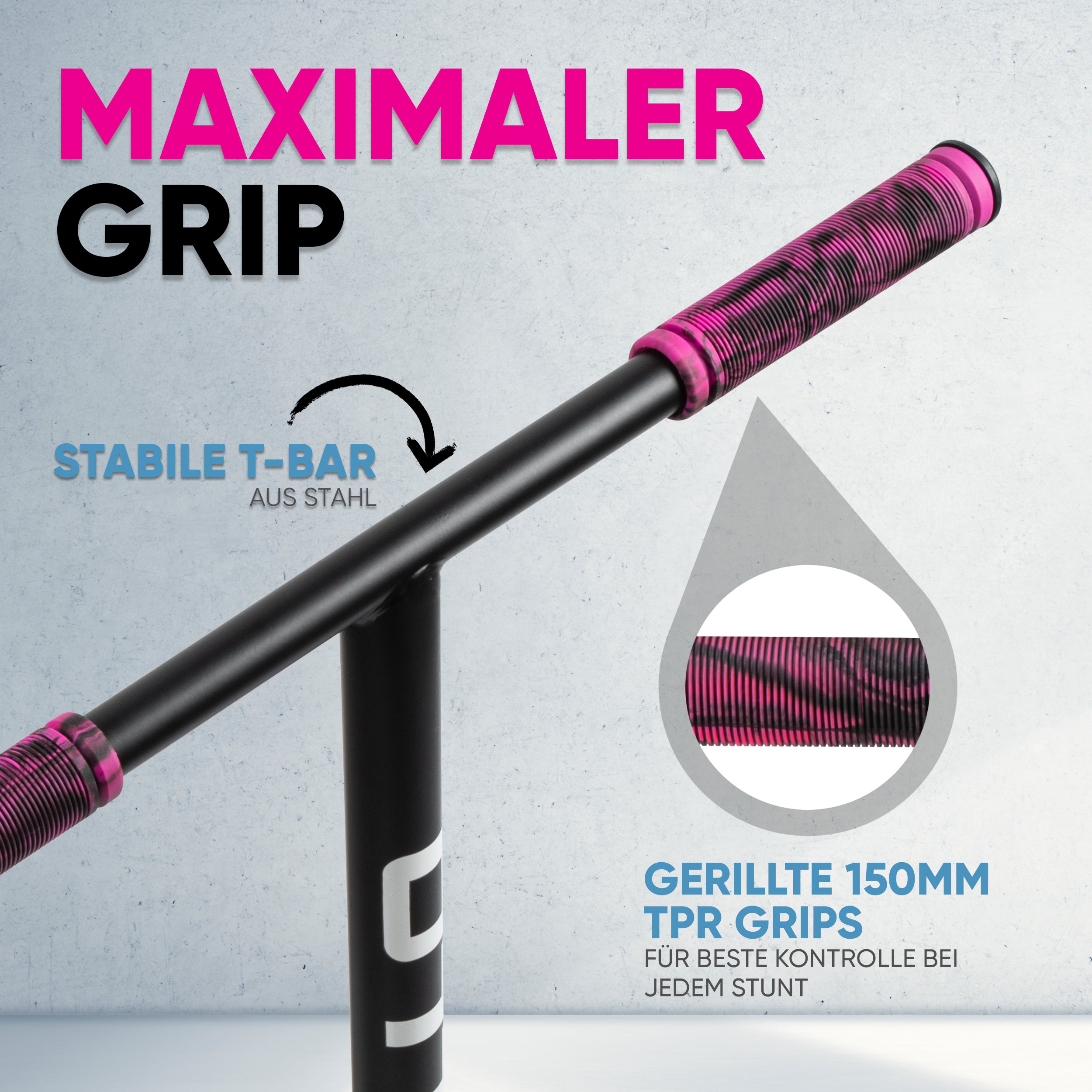 Apollo - Stunt Scooter 'Eagle' - eloxierter Profi Stuntroller mit ABEC 9 Kugellagern - Pink