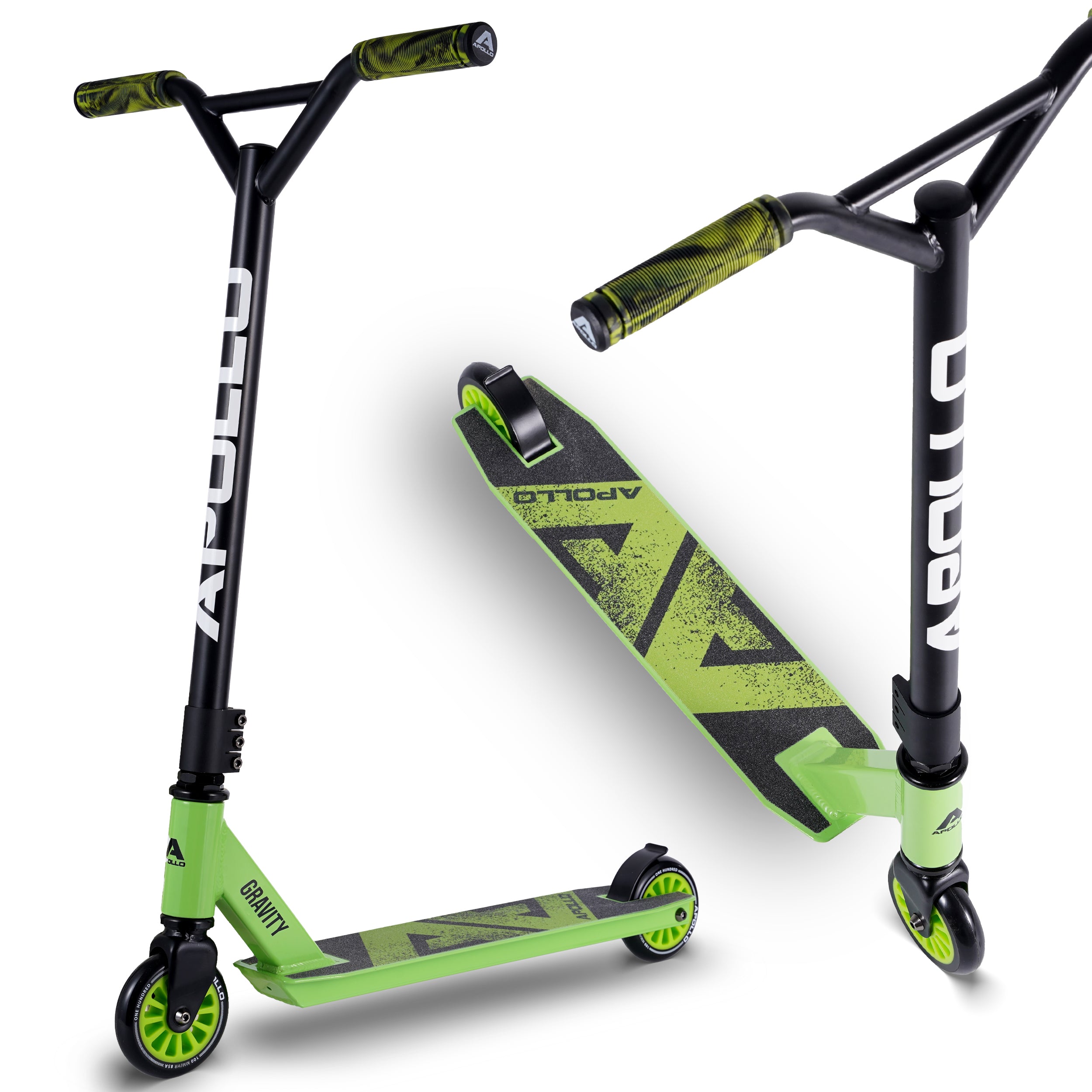 Apollo Funsport - Apollo Stuntscooter Gravity - sportlich, funktional und ideal für Beginner - Green