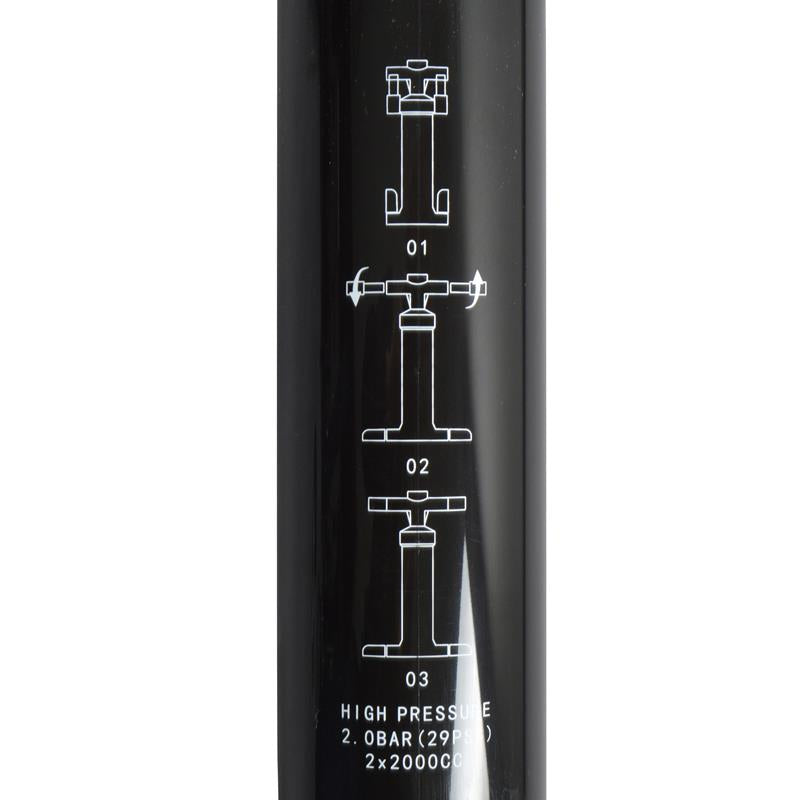 Apollo - SUP Paddle Board - Doppelhub Luftpumpe für Paddle Boards - bis 2 bar -