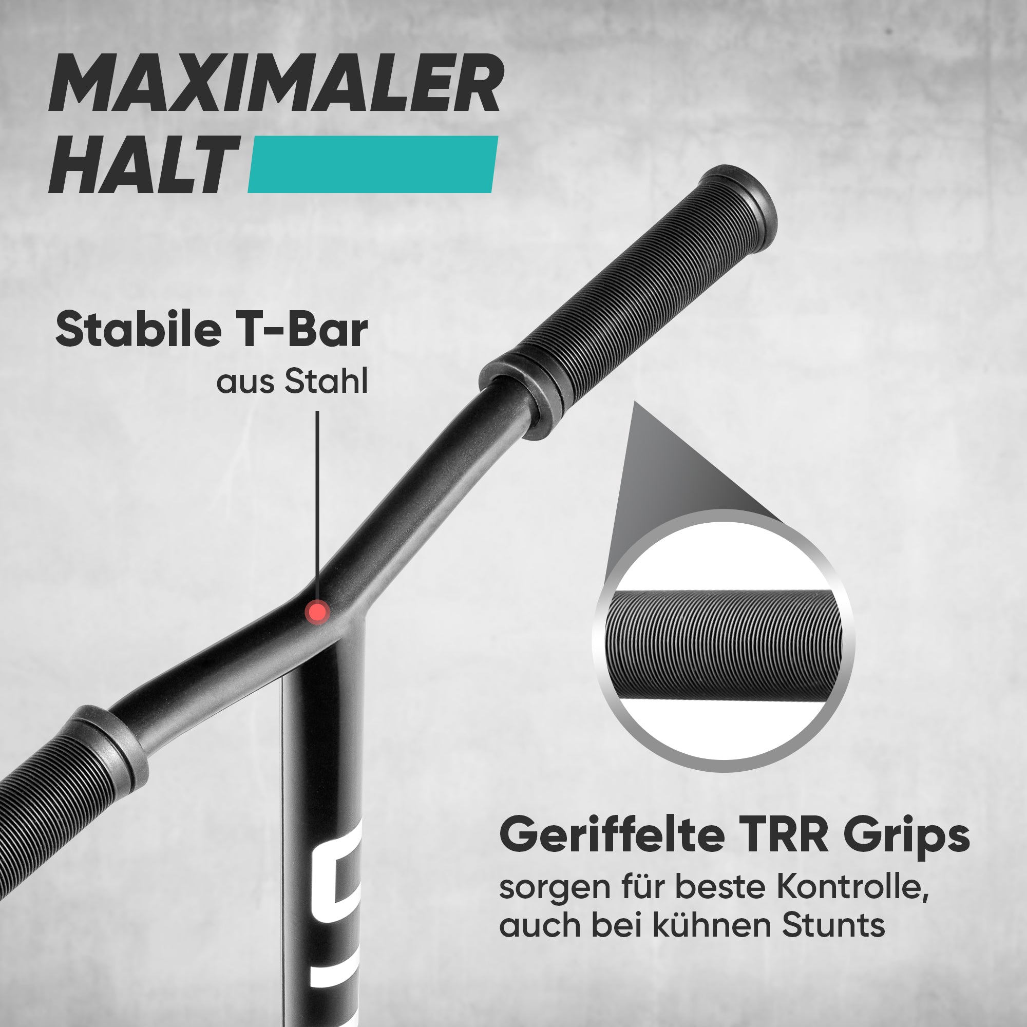 Apollo - Stunt Scooter - Star Pro - HighQuality eloxierter Profi Stunt Scooter - Schwarz Türkis Gold