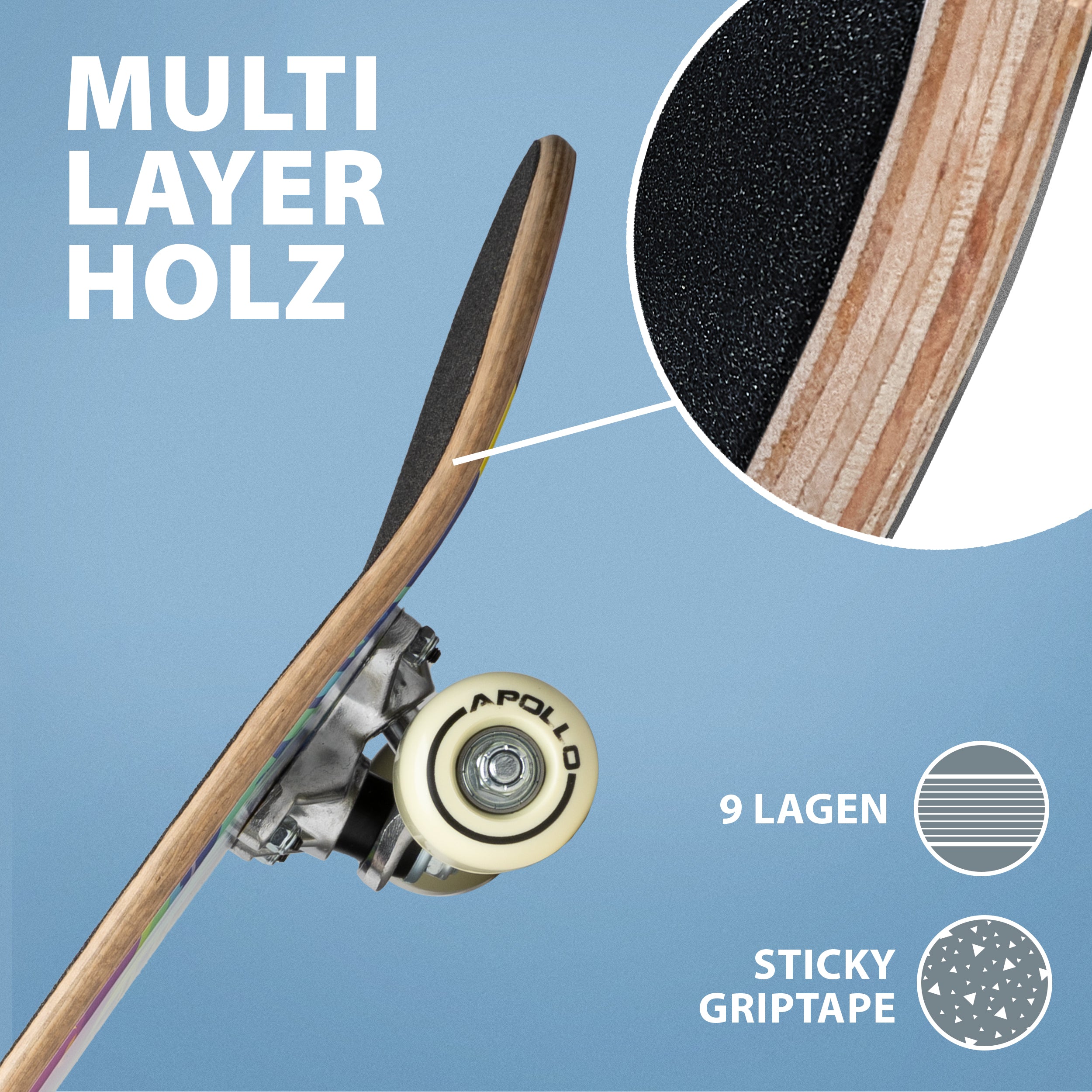 Apollo Funsport - Kinder Skateboard Astronaut - 61 cm -