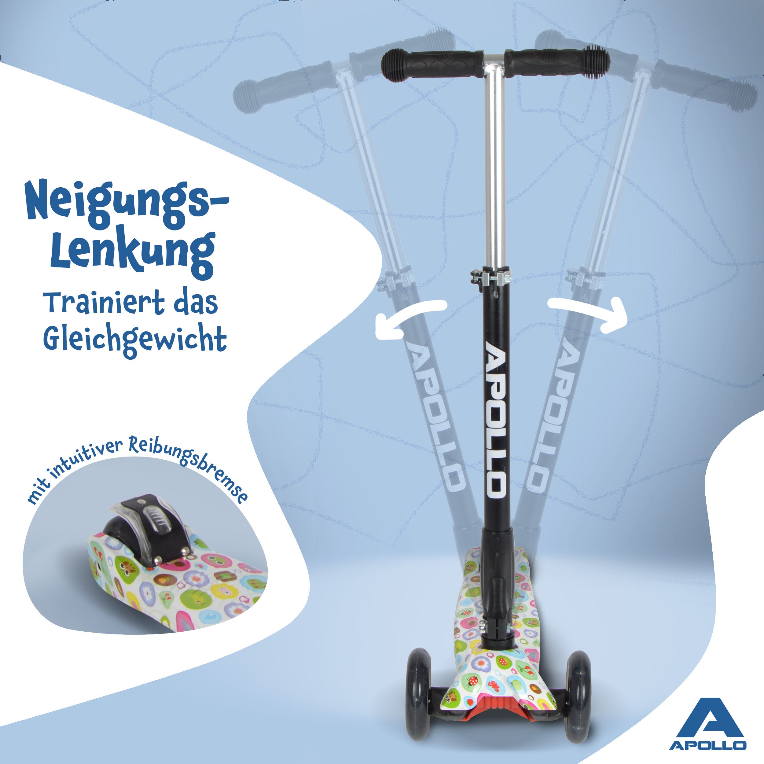 Apollo - Apollo Kinderroller Kids Whiz LED - in verschiedenen Farben - Funny Round