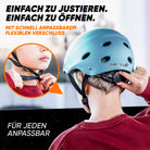 Apollo - Skatehelm, Multi Sport Helm Herren, Damen, Kinder, Kinderfahrradhelm verstellbar - Light Blue (Uni)