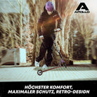 Apollo - Skatehelm, Multi Sport Helm Herren, Damen, Kinder, Kinderfahrradhelm verstellbar - Violett (Uni)