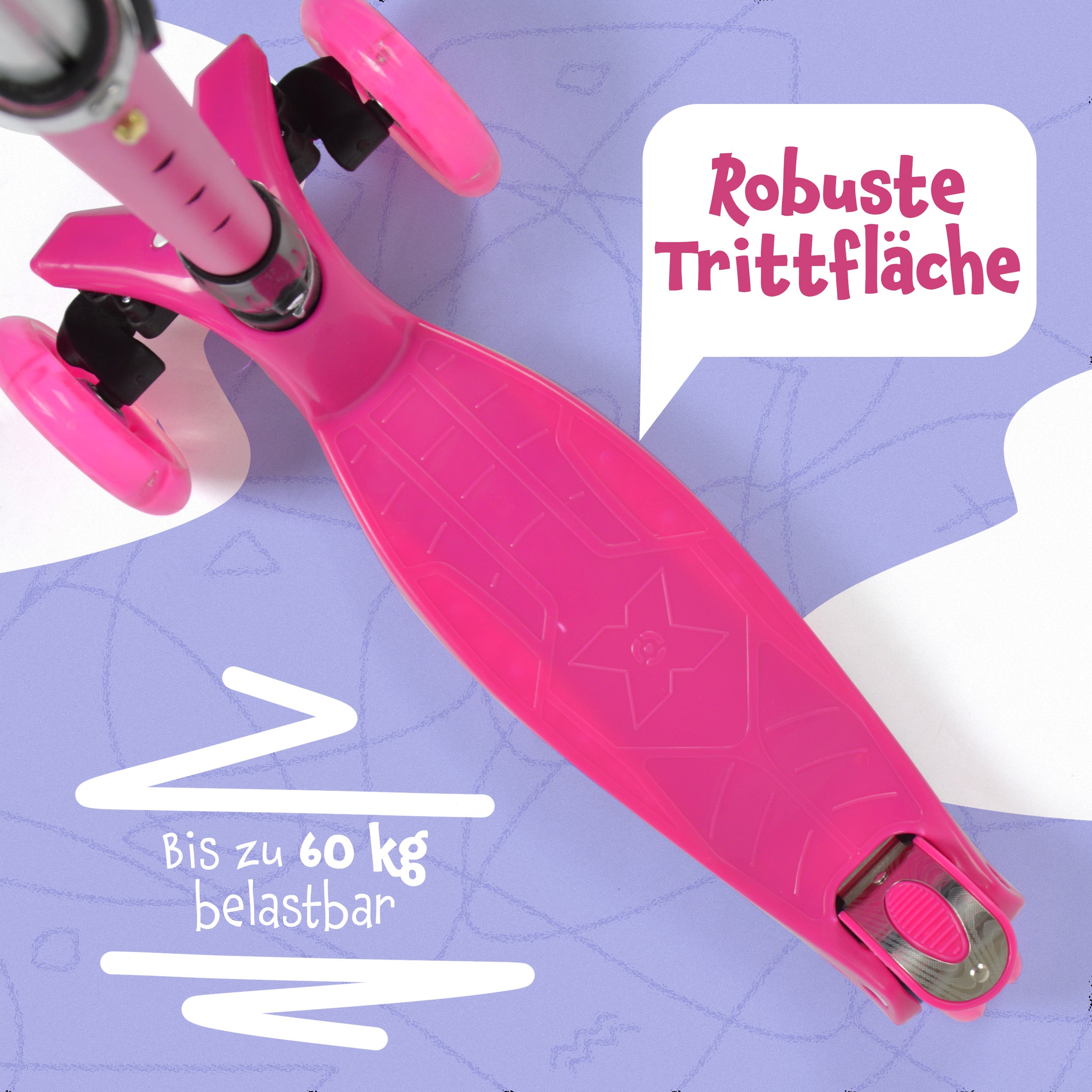 Apollo - Apollo Kinderroller Kids Whiz LED - in verschiedenen Farben - Pink