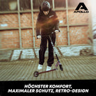 Apollo - Skatehelm, Multi Sport Helm Herren, Damen, Kinder, Kinderfahrradhelm verstellbar - Broken