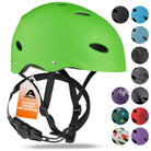 Apollo - Skatehelm, Multi Sport Helm Herren, Damen, Kinder, Kinderfahrradhelm verstellbar - Green (Uni)