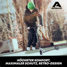 Apollo - Skatehelm, Multi Sport Helm Herren, Damen, Kinder, Kinderfahrradhelm verstellbar - Green (Uni)