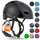 Apollo - Skatehelm, Multi Sport Helm Herren, Damen, Kinder, Kinderfahrradhelm verstellbar - Dark Carbon