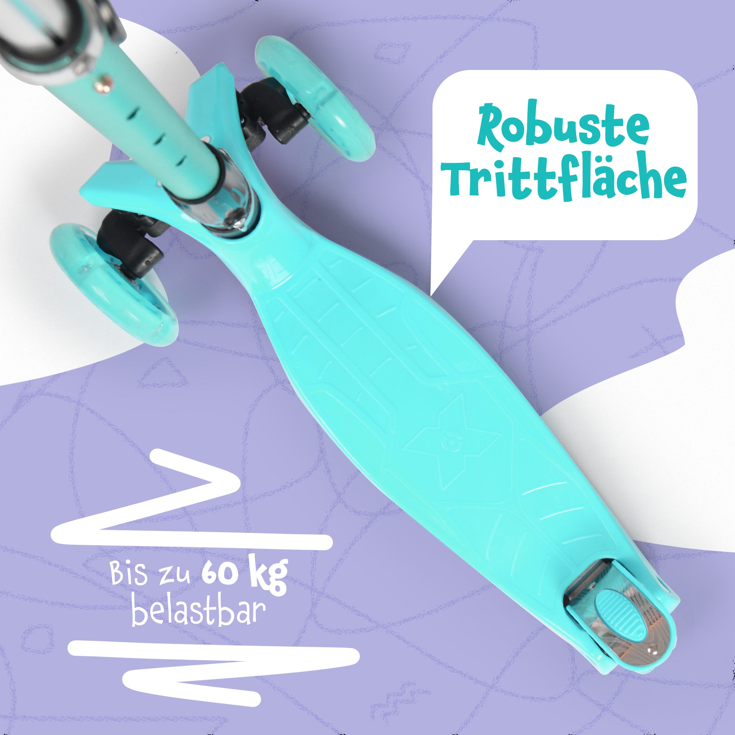 Apollo - Apollo Kinderroller Kids Whiz LED - in verschiedenen Farben - Mint