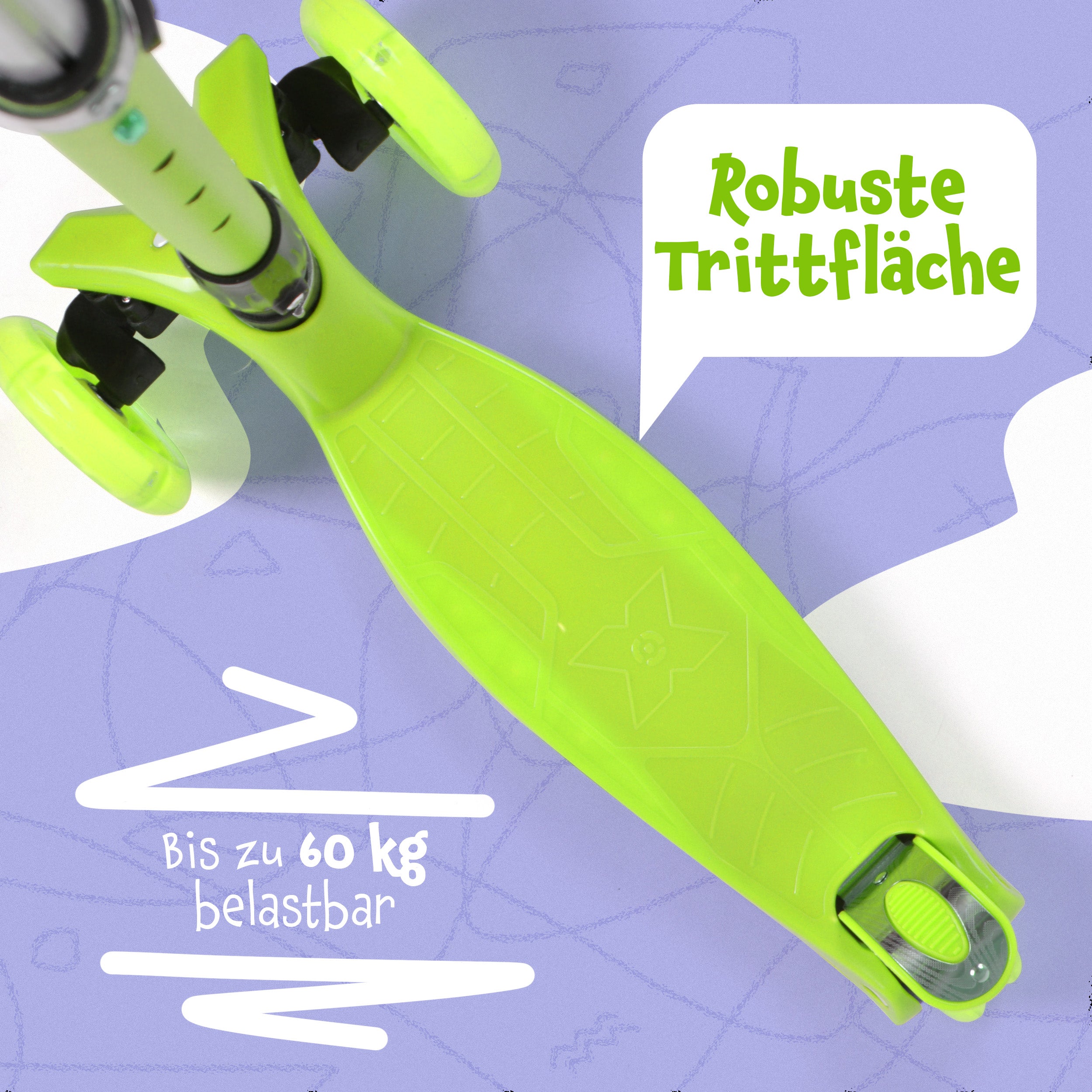 Apollo - Apollo Kinderroller Kids Whiz LED - in verschiedenen Farben - Grün