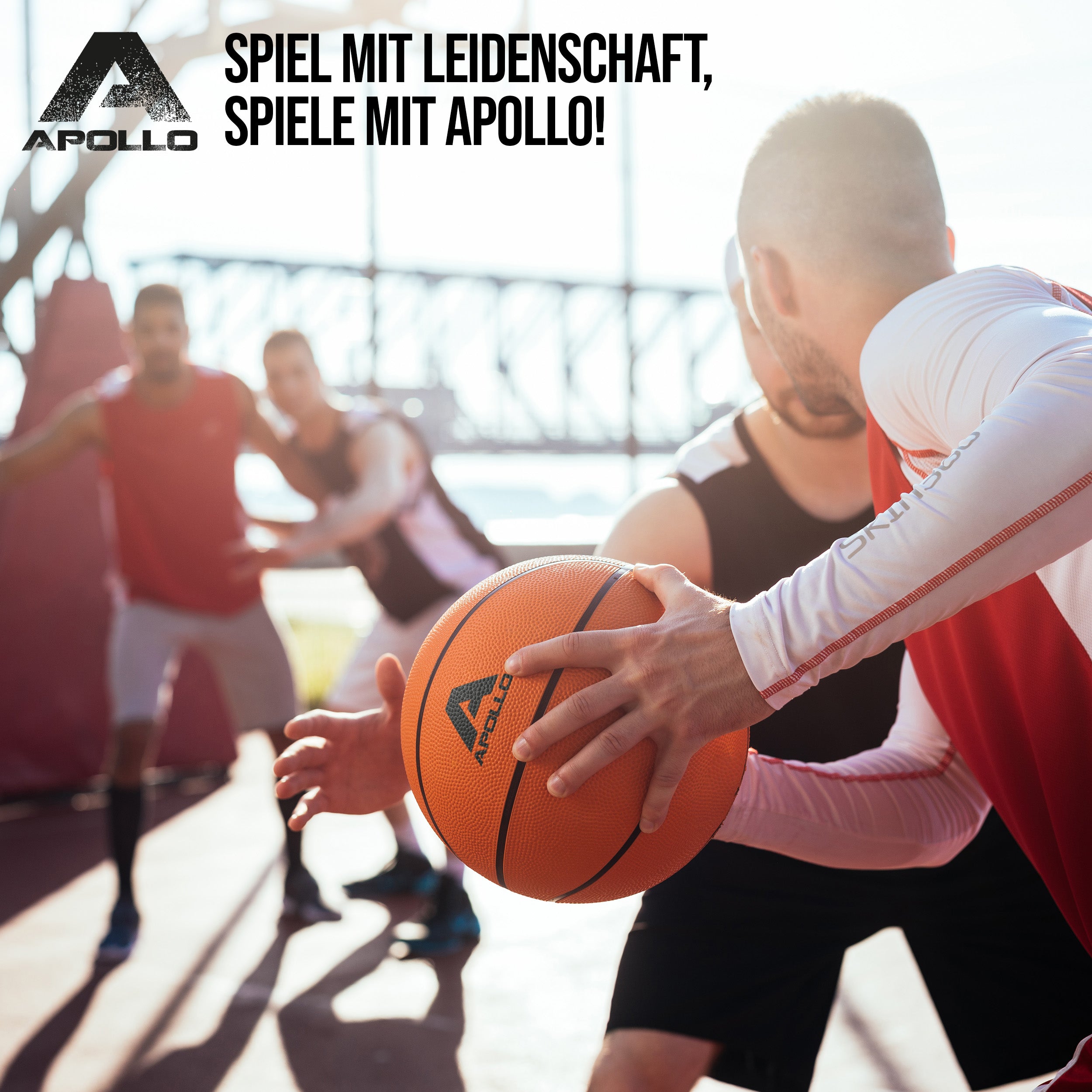 Apollo - Apollo Basketball für Inddor und Outdoor Korbball in Größe 7 - Orange - Orange