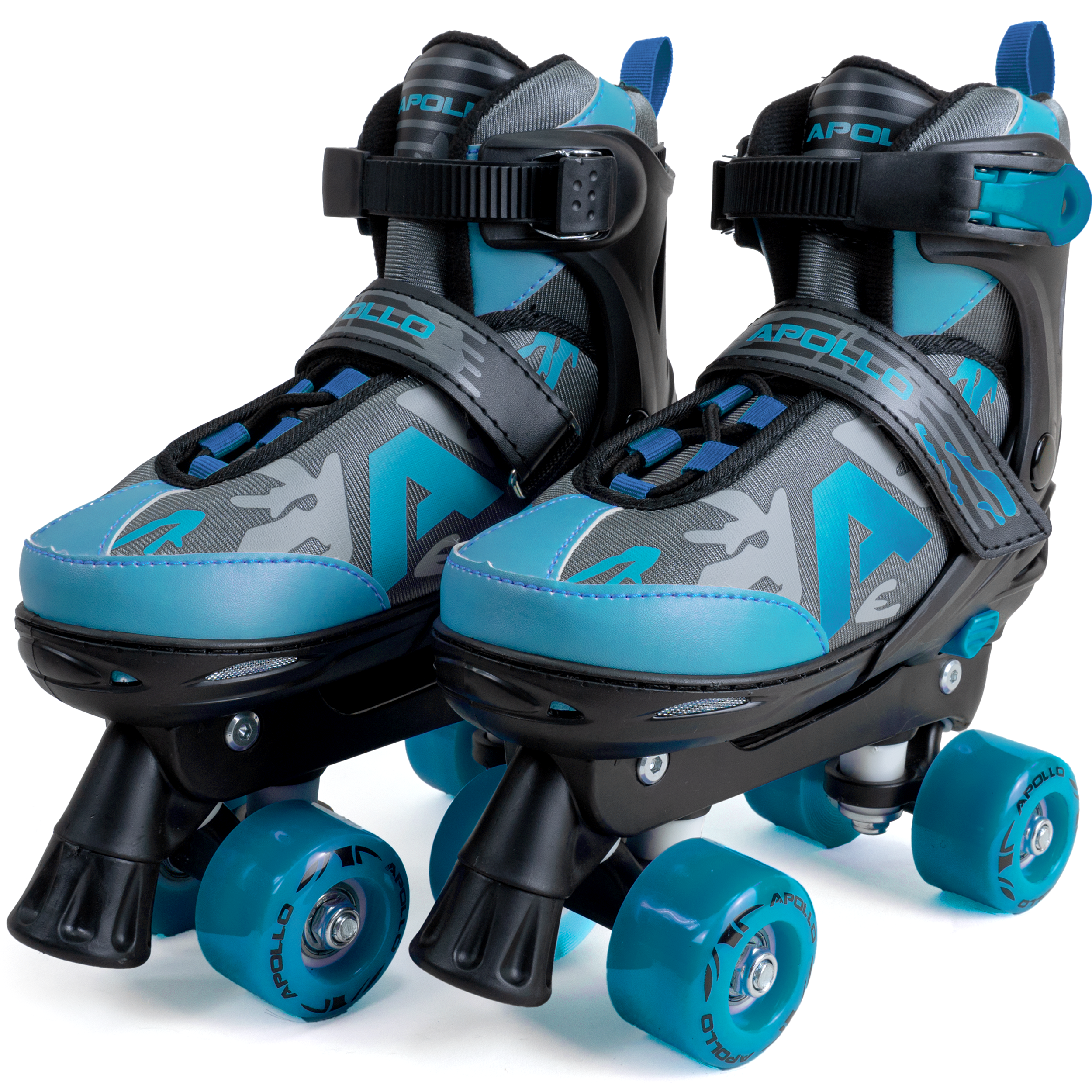 Apollo Funsport - Champion Adjustable Quad Skate - verstellbare Rollschuhe für Kinder & Jugendliche - Blue