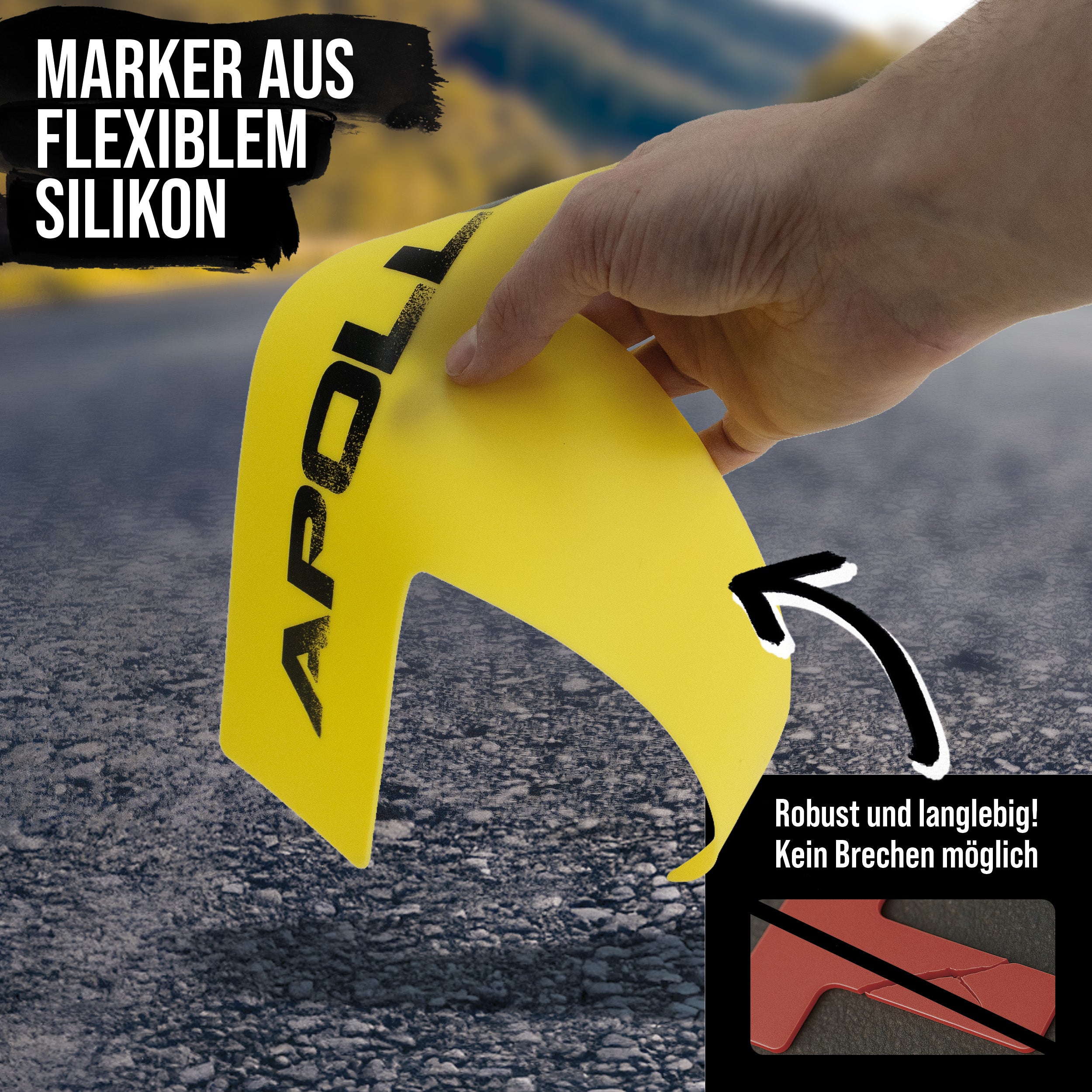 Apollo Funsport - Apollo Court Marker Set – All-in-One Bodenmarkierungsset für Präzision und Vielseitigkeit -