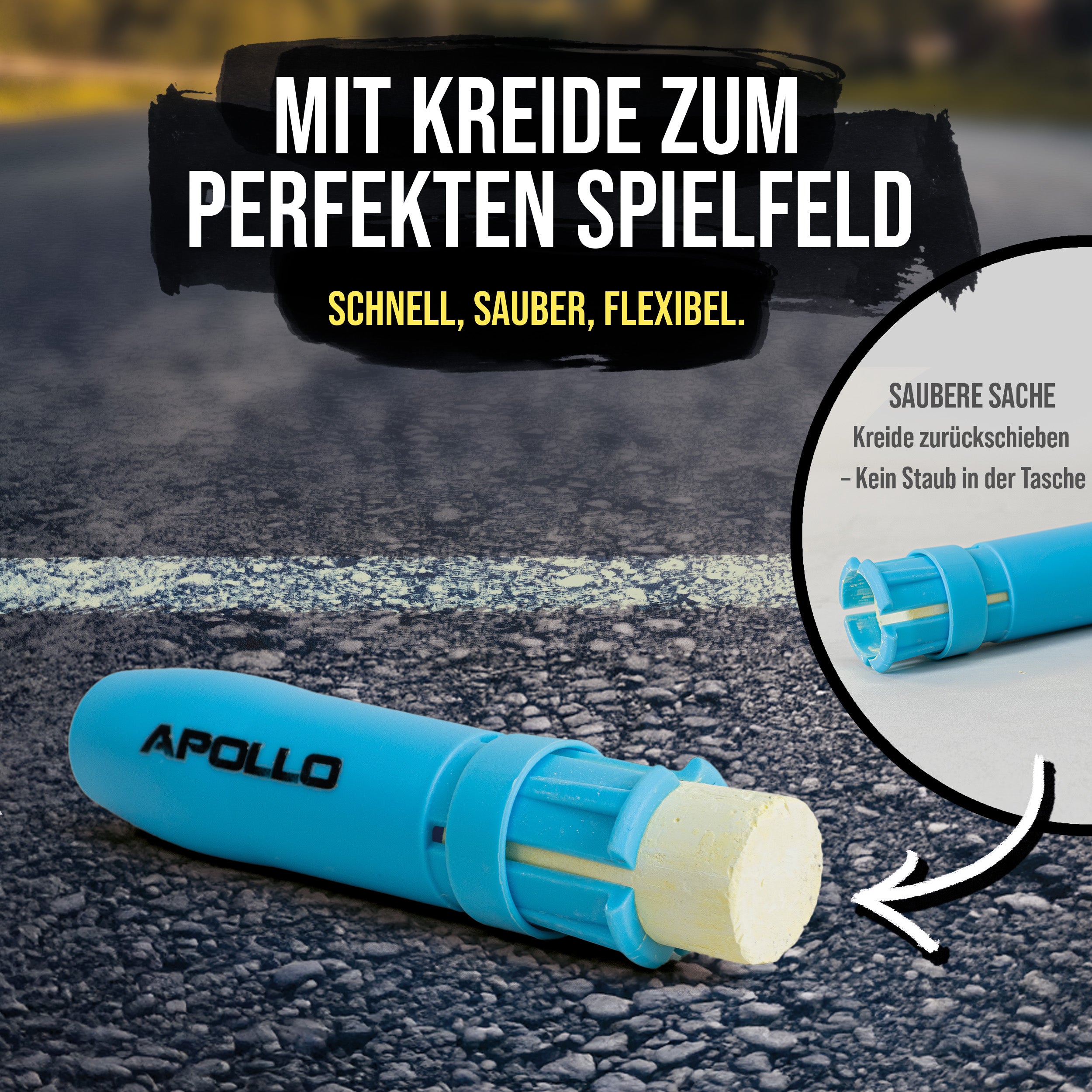 Apollo Funsport - Apollo Court Marker Set – All-in-One Bodenmarkierungsset für Präzision und Vielseitigkeit -