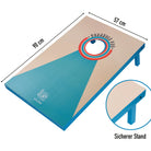 Ocean 5 - Cornhole Pro - großes Sacklochspiel, Outdoorspiel, Wurfspiel - Blau