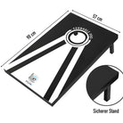 Ocean 5 - Cornhole Pro - großes Sacklochspiel, Outdoorspiel, Wurfspiel - Schwarz