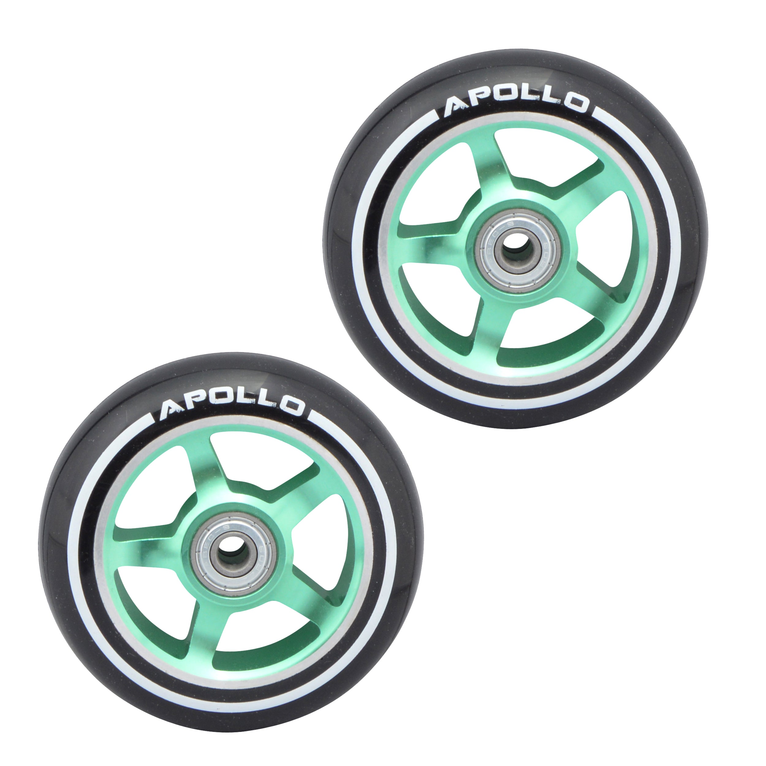 Apollo - Stunt Scooter 100mm ALU / PP Core Wheel Set - Grün - ALU Core