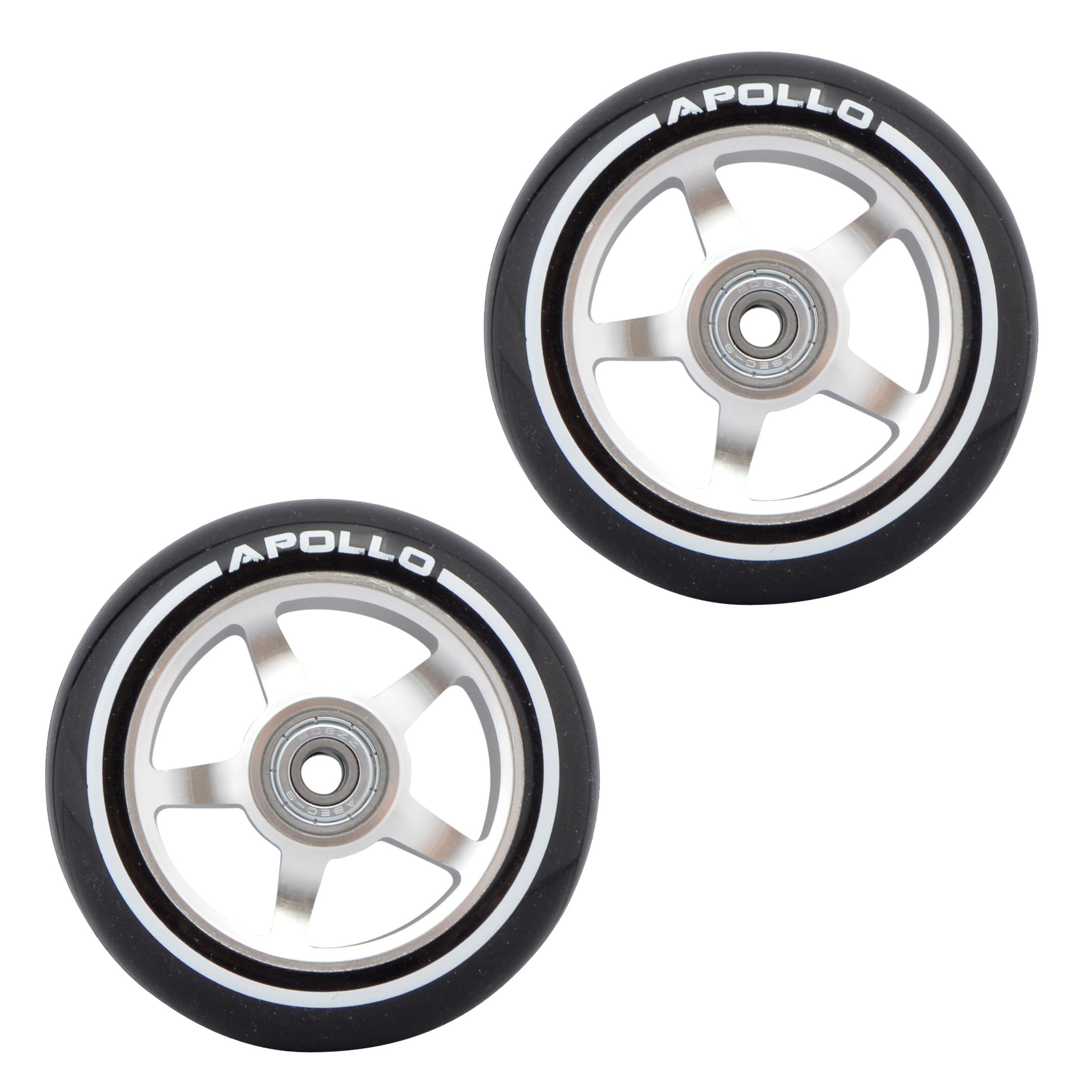Apollo - Stunt Scooter 100mm ALU / PP Core Wheel Set - Silber - ALU Core