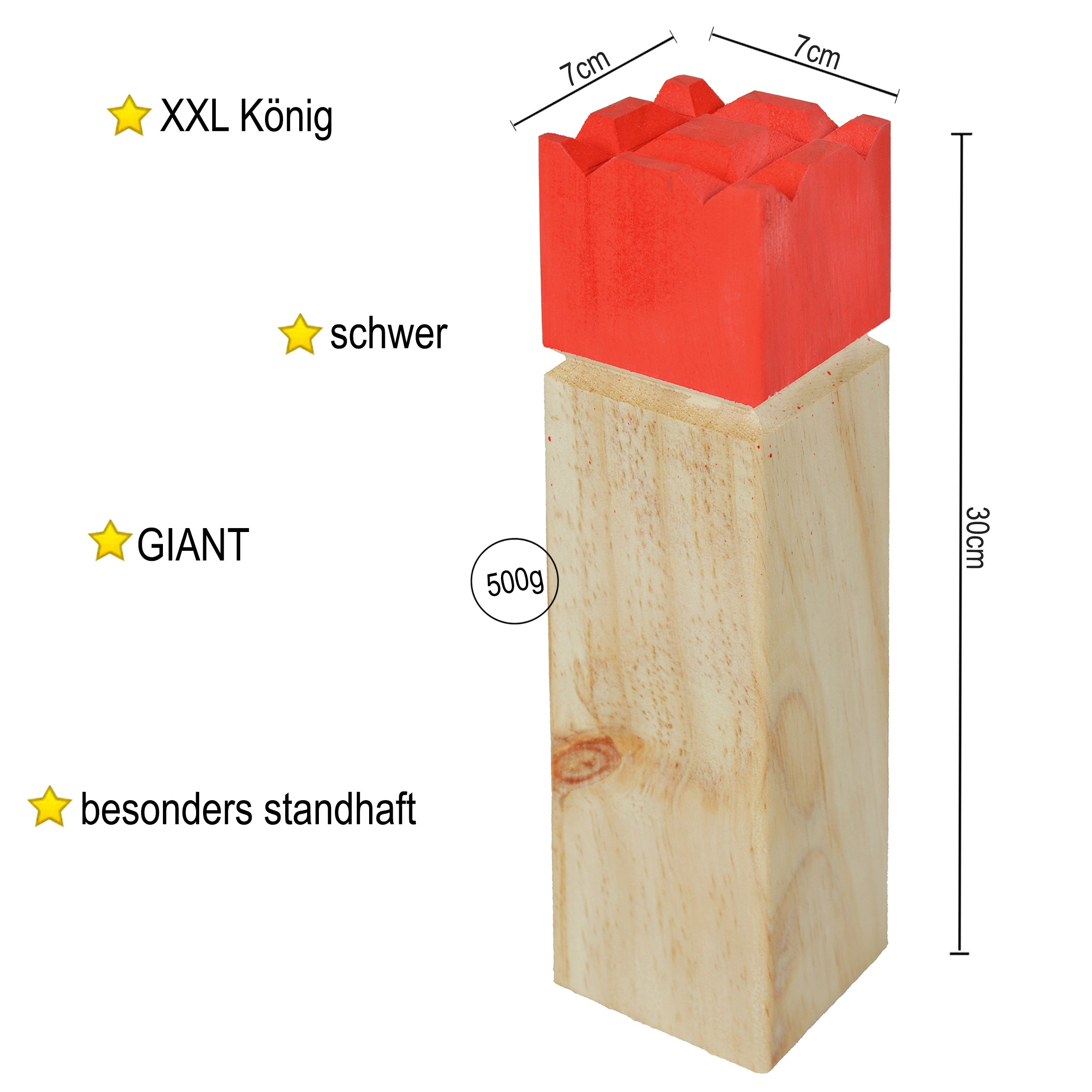 Ocean5 - Kubb - Original Wikinger Wurfspiel - Holz Schach Kegel Spiel von Ocean5 - Kubb - Deluxe - 30 x 7 cm (H B)