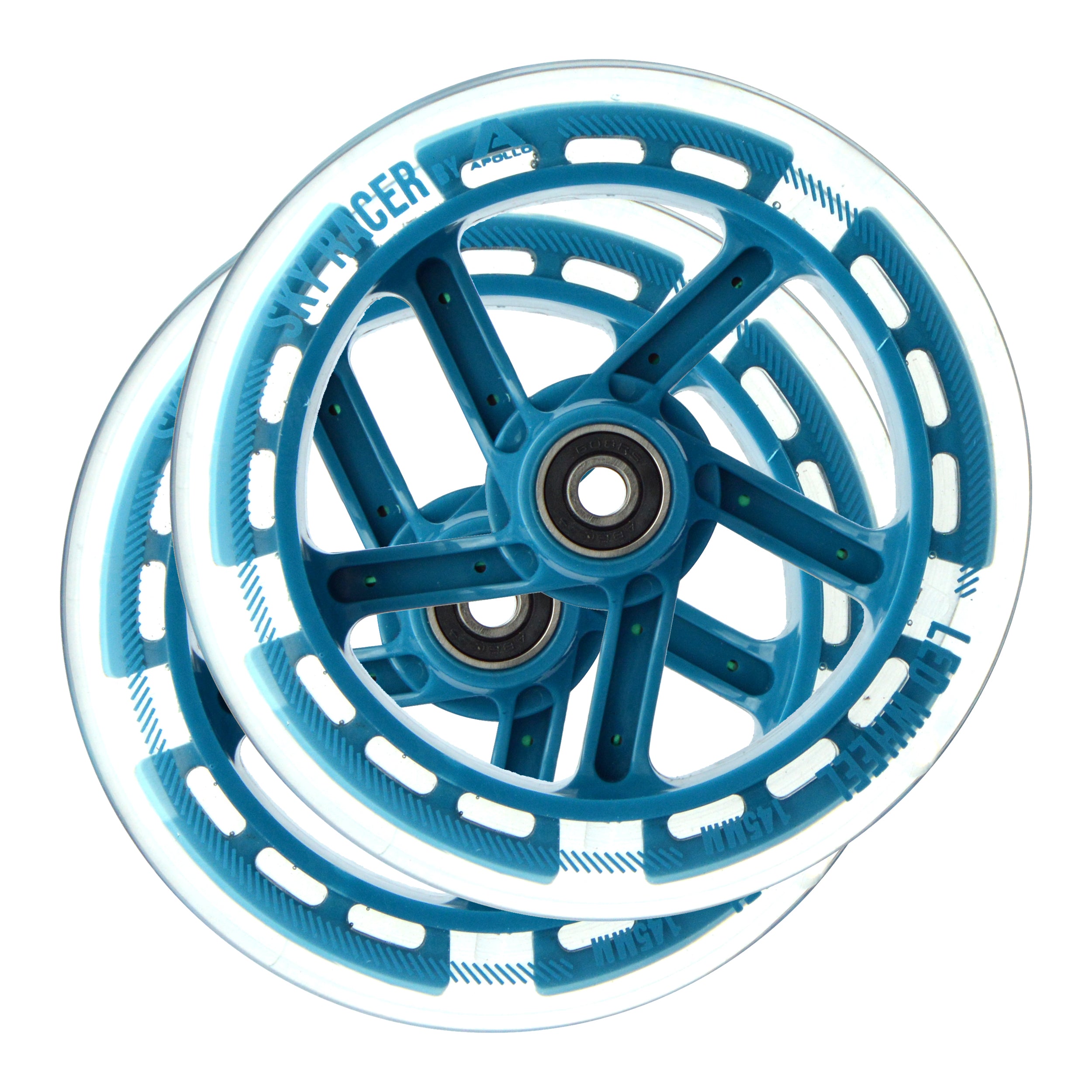Apollo - Ersatzräderset für Skyracer - 145 mm Wheel Set - von Apollo - Blau