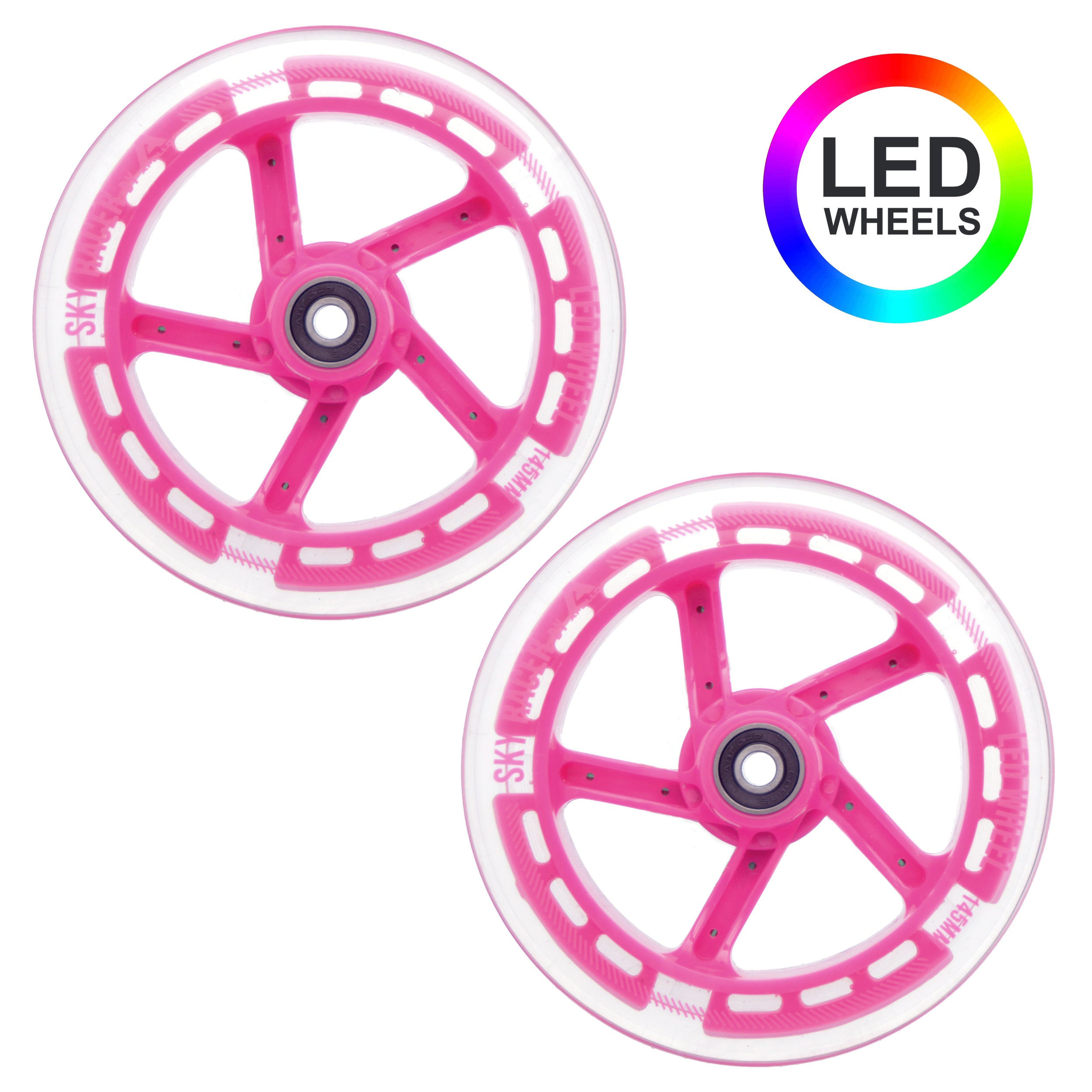 Apollo - Ersatzräderset für Skyracer - 145 mm Wheel Set - von Apollo - Pink