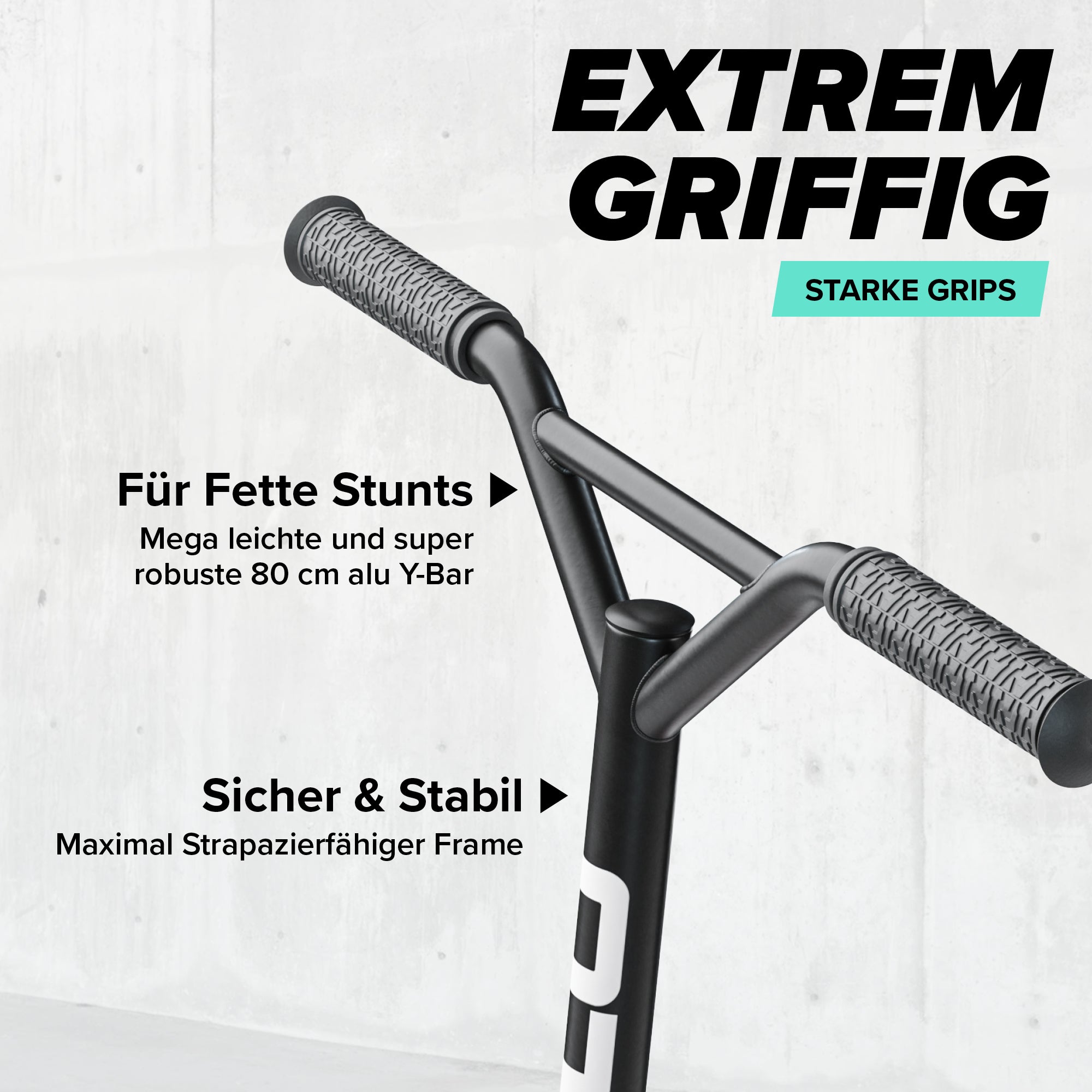 Apollo - Stunt Scooter - Genius Pro Robuster Kinder Scooter mit ABEC 9 Kugellager - Schwarz Grün