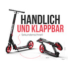 Apollo - Klappbarer City Roller für Kinder "Phantom" höhenverstellbarer Tretroller - Rot