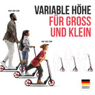 Apollo - Klappbarer City Roller für Kinder "Phantom" höhenverstellbarer Tretroller - Rot