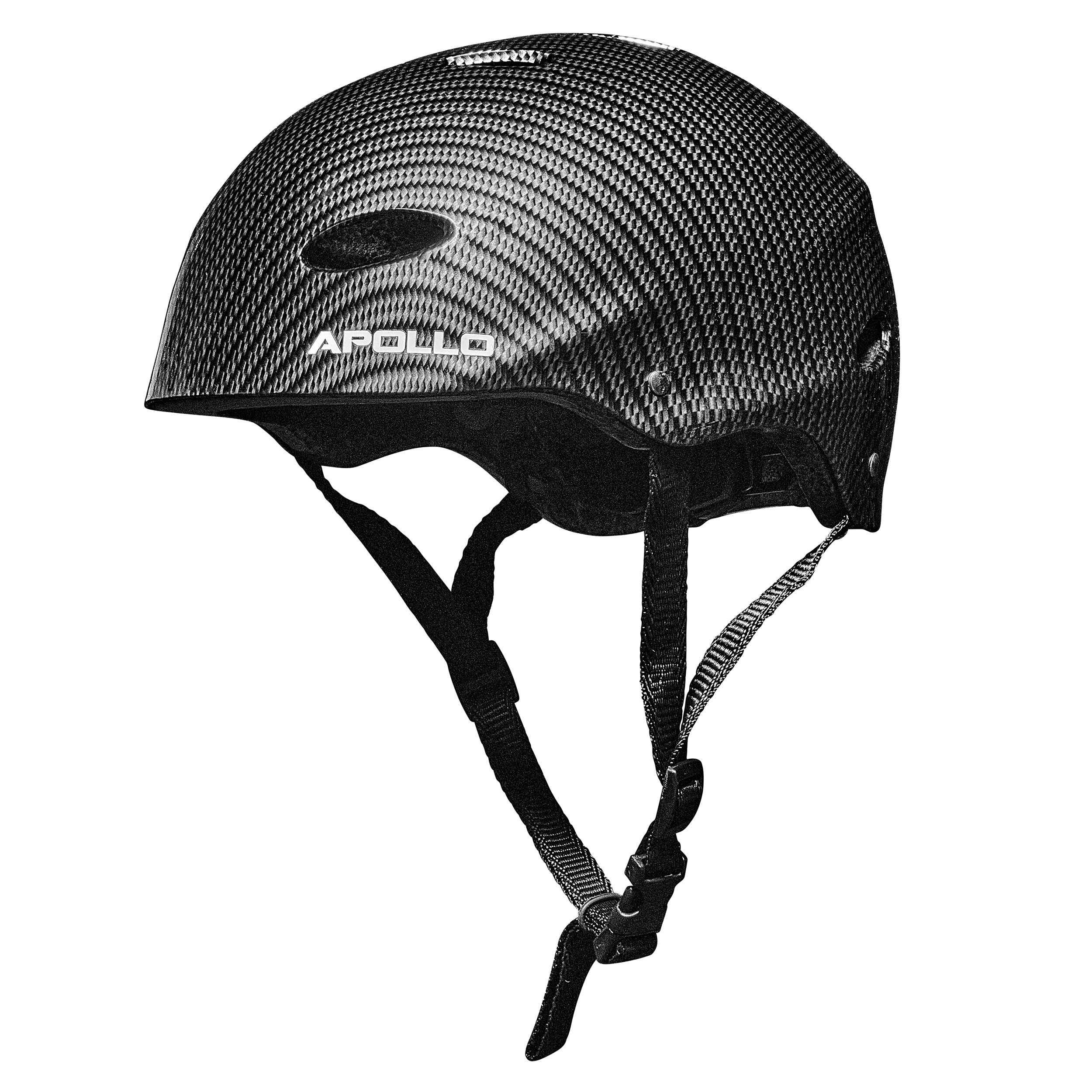 Apollo - Skaterhelm Herren, Damen und Kinder, Kinderfahrradhelm verstellbar Bright Carbon -
