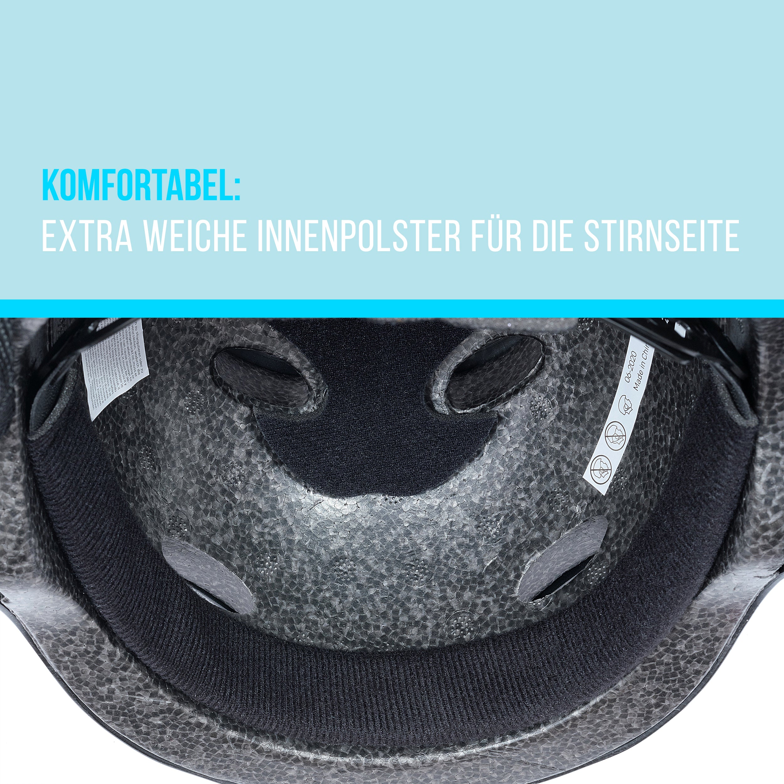 Apollo - Skaterhelm Herren, Damen und Kinder, Kinderfahrradhelm verstellbar Bright Carbon -