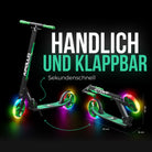 Apollo - Klappbarer City Roller für Kinder "Phantom" höhenverstellbarer Tretroller - Meteor