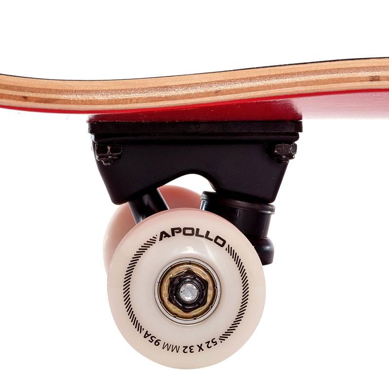 Apollo - Skateboard "Red" Komplettboard 31" ABEC 7 -