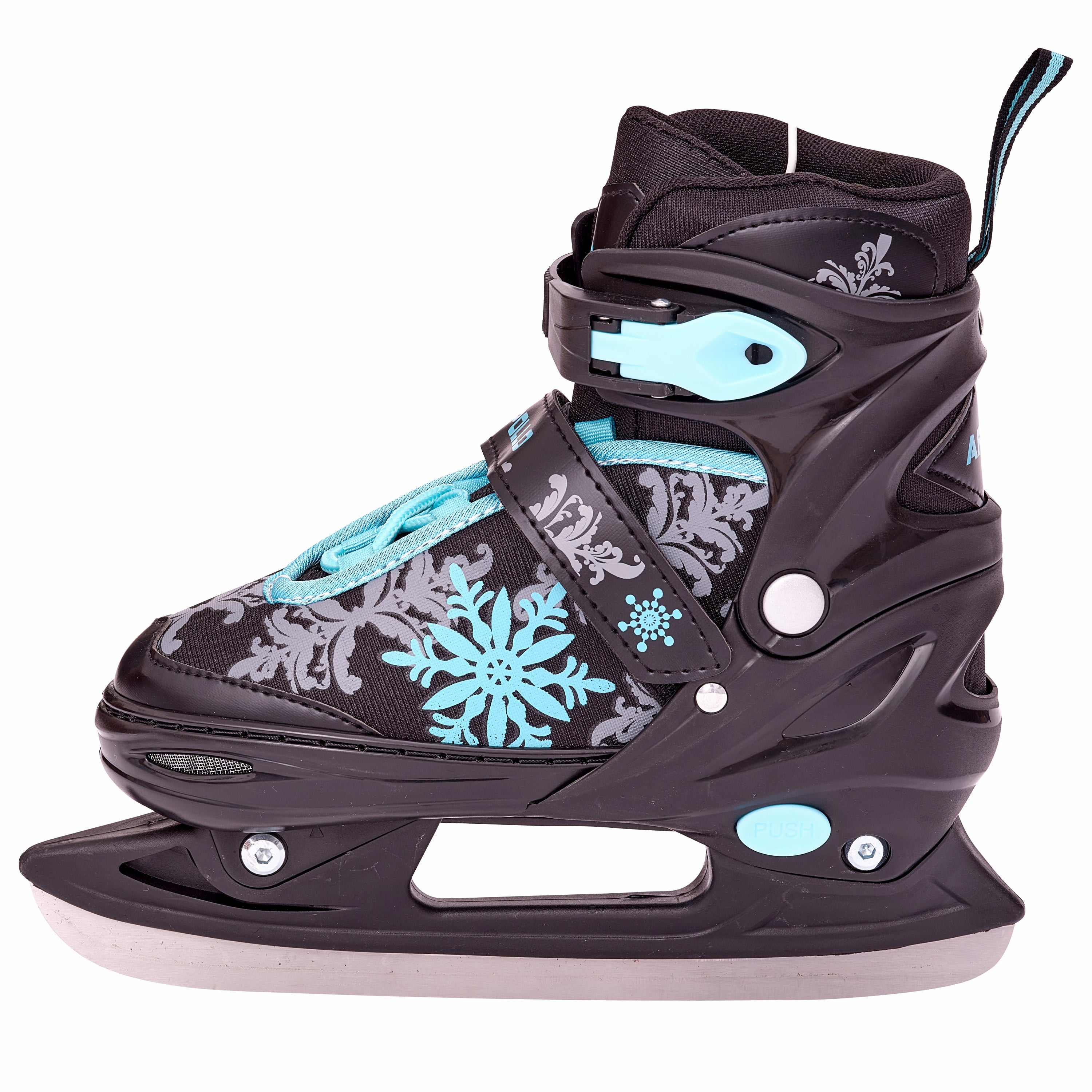 Apollo - Ice Skates X Pro verstellbare Schlittschuhe für Damen & Kinder - Schwarz/Mint -