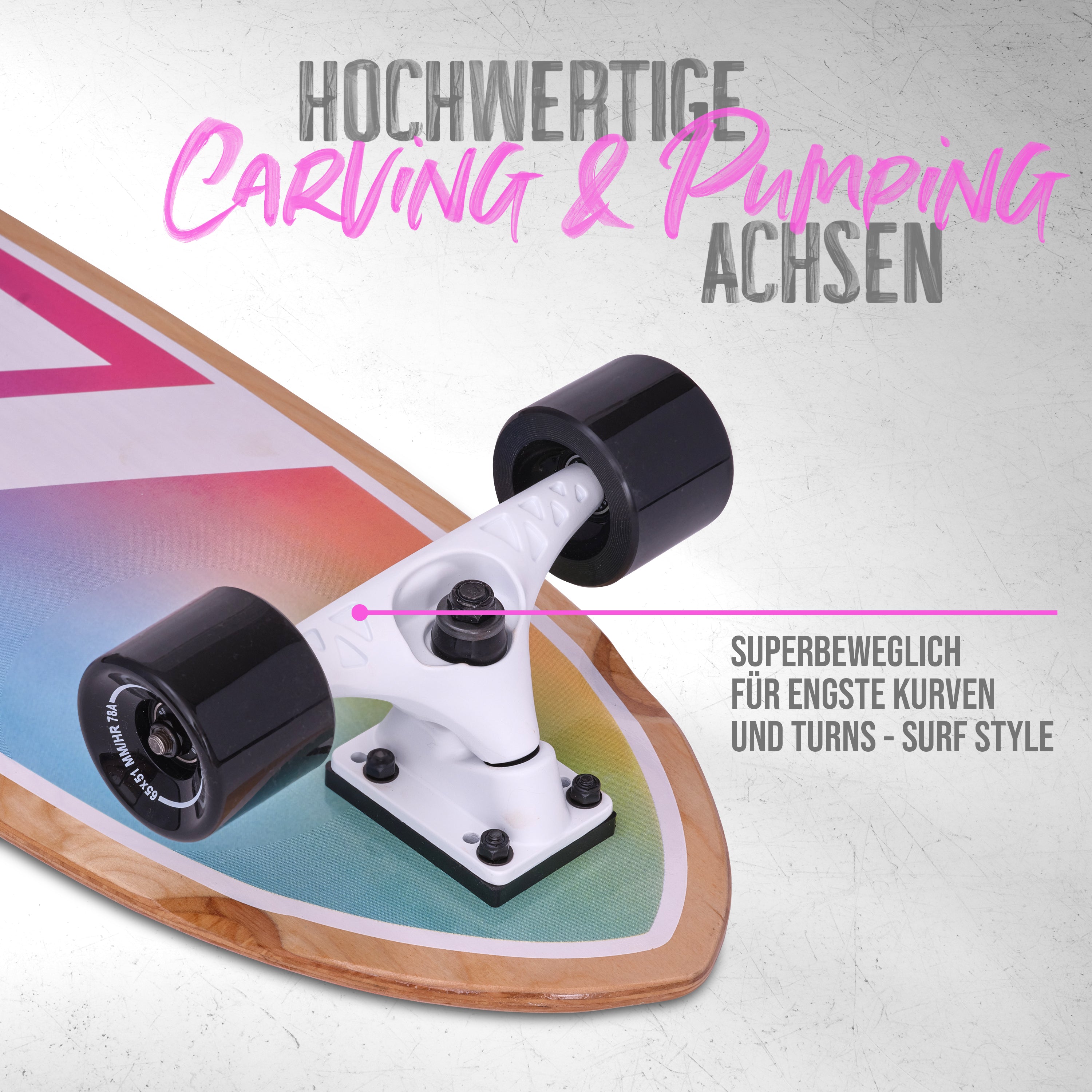 Apollo - Surf Style Board - Apollo Rainbow -