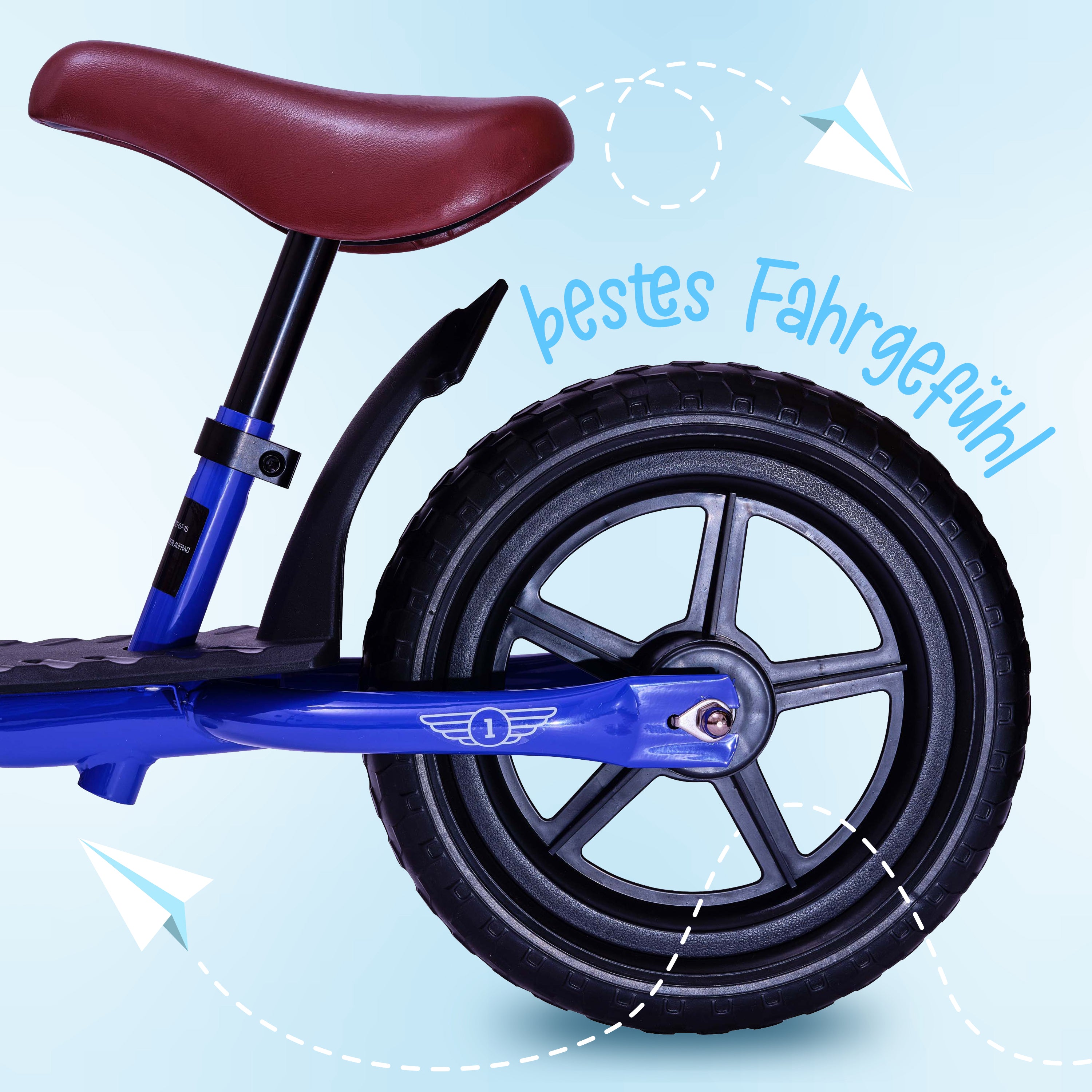 Apollo - Aviator Laufrad, sicheres Laufrad 12 Zoll - Dunkelblau