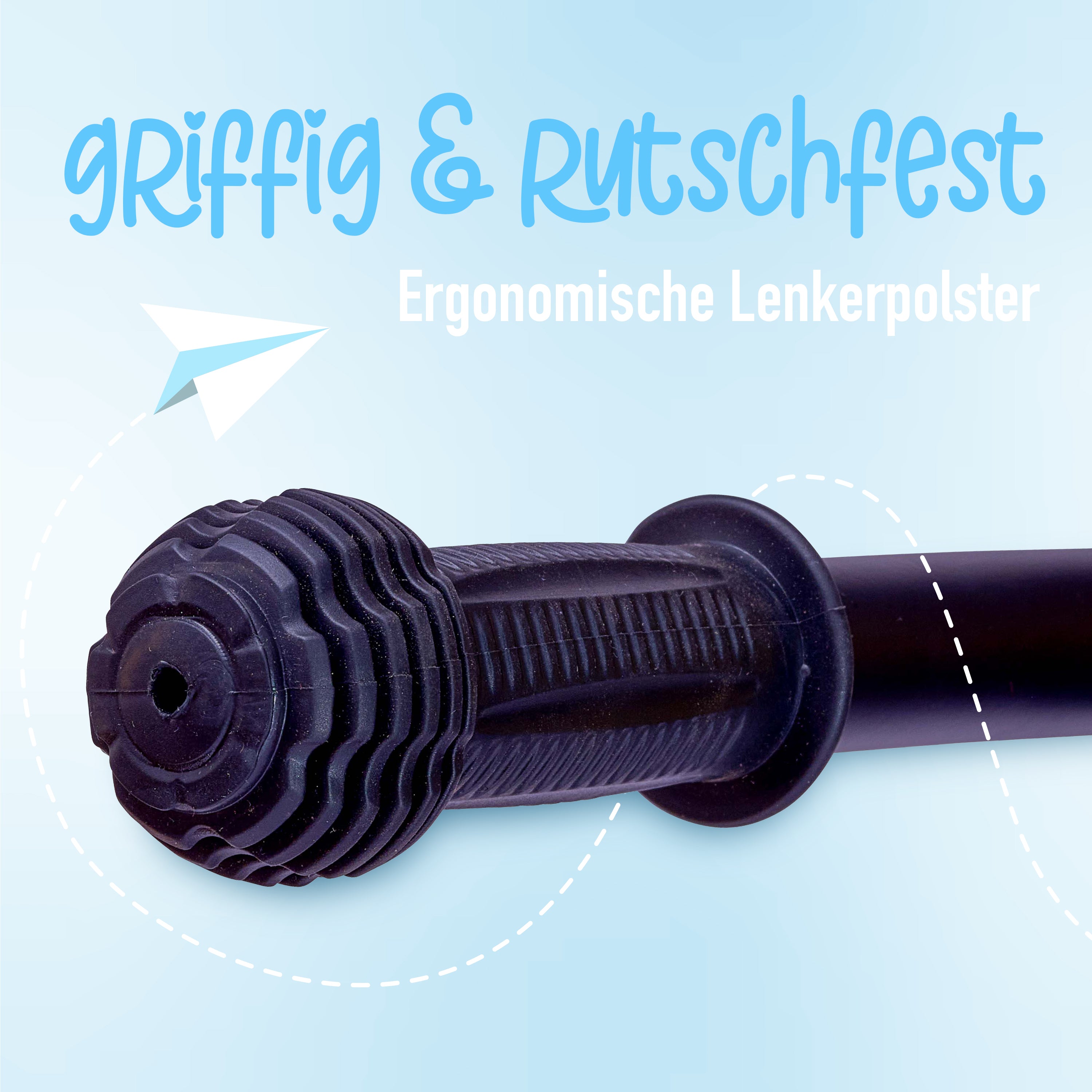 Apollo - Aviator Laufrad, sicheres Laufrad 12 Zoll - Schwarz