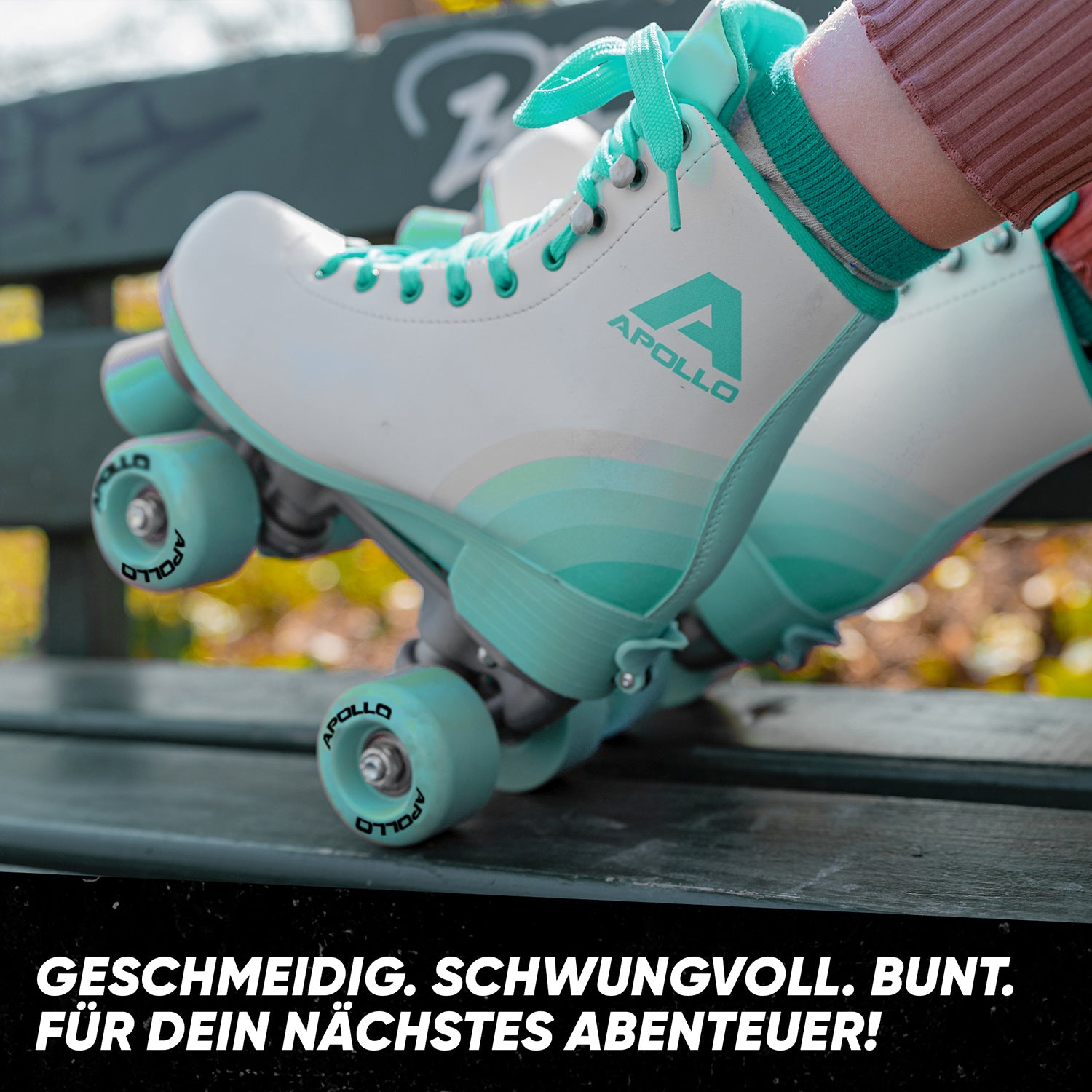 Apollo - Disco Roller, Classic Roller Rollschuhe für Kinder und Erwachsene - Disco Time -