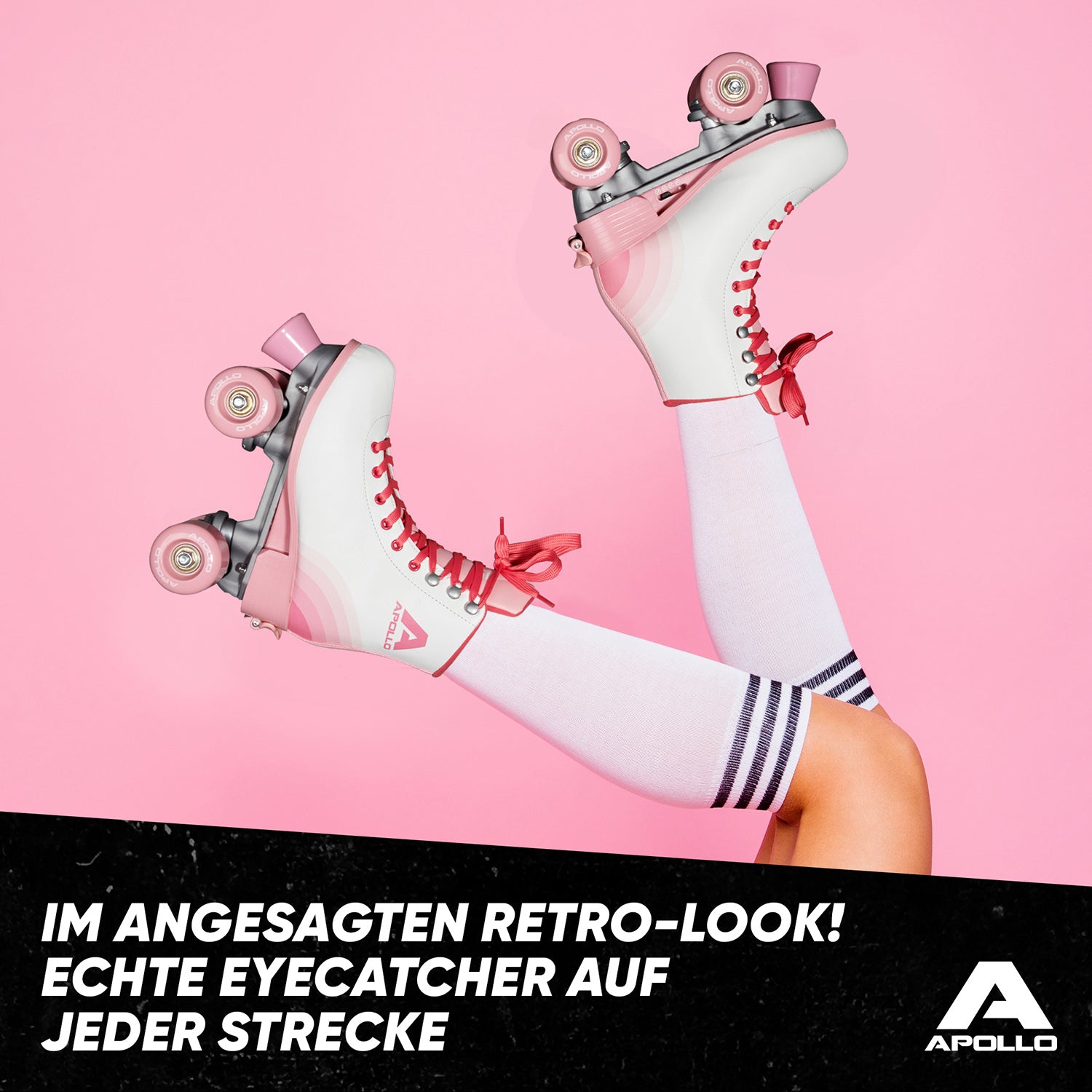 Apollo - Disco Roller, Classic Roller Rollschuhe für Kinder und Erwachsene - Blossom -