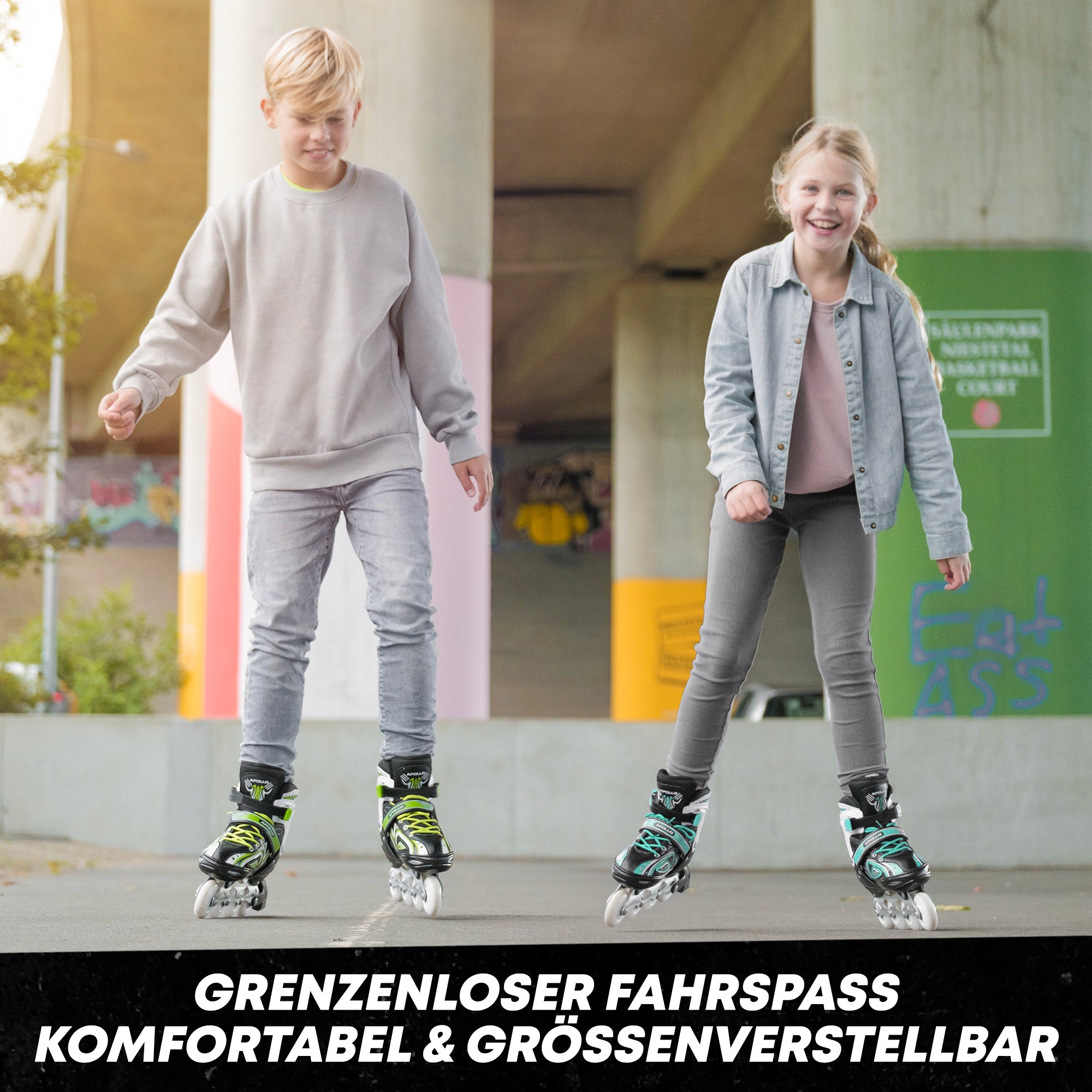 Apollo - Super Blade größenverstellbare Inlineskates - Türkis -