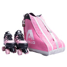 Apollo Funsport - Apollo Skate Bag praktische Tasche für Schlittschuhe und Rollsport - Rosa Grau