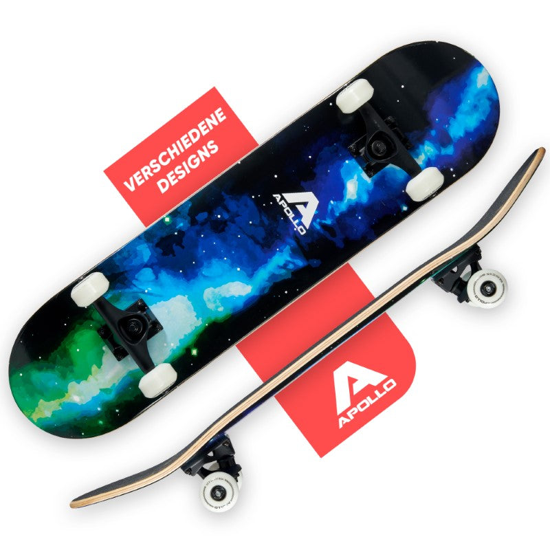 Apollo - Skateboard - Galaxy - 7-lagiges Holz-Komplettboard mit ABEC 7 -