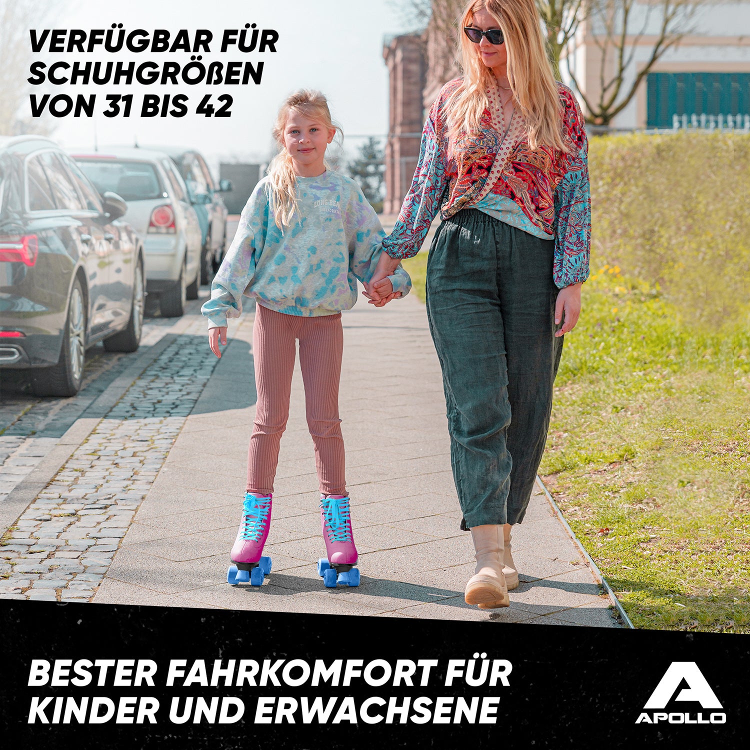 Apollo - Classic Roller Rollschuhe für Kinder und Erwachsene - Funky -