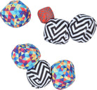 Apollo Funsport - Ocean5 Extreme Boule - Triangel ZicZac Muster, Farbe: schwarz weiß