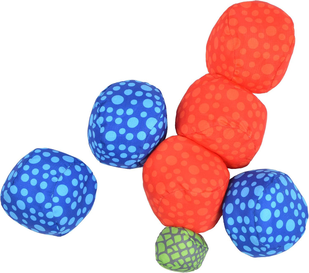 Apollo Funsport - Ocean 5 Extrem Boule - Soft-Boule Set - Dots, Farbe: rot blau