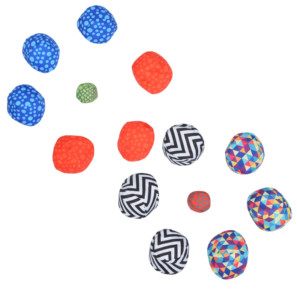 Apollo Funsport - Ocean 5 Extrem Boule - Soft-Boule Set - 2er SET, Dots + ZicZac